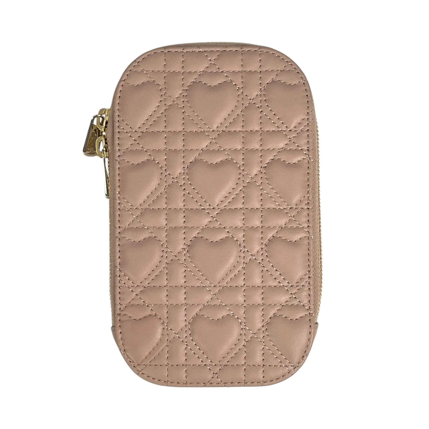 Dior Lady Dior Call’in Phone Case Cannage Lambskin Shoulder Bag - Pink