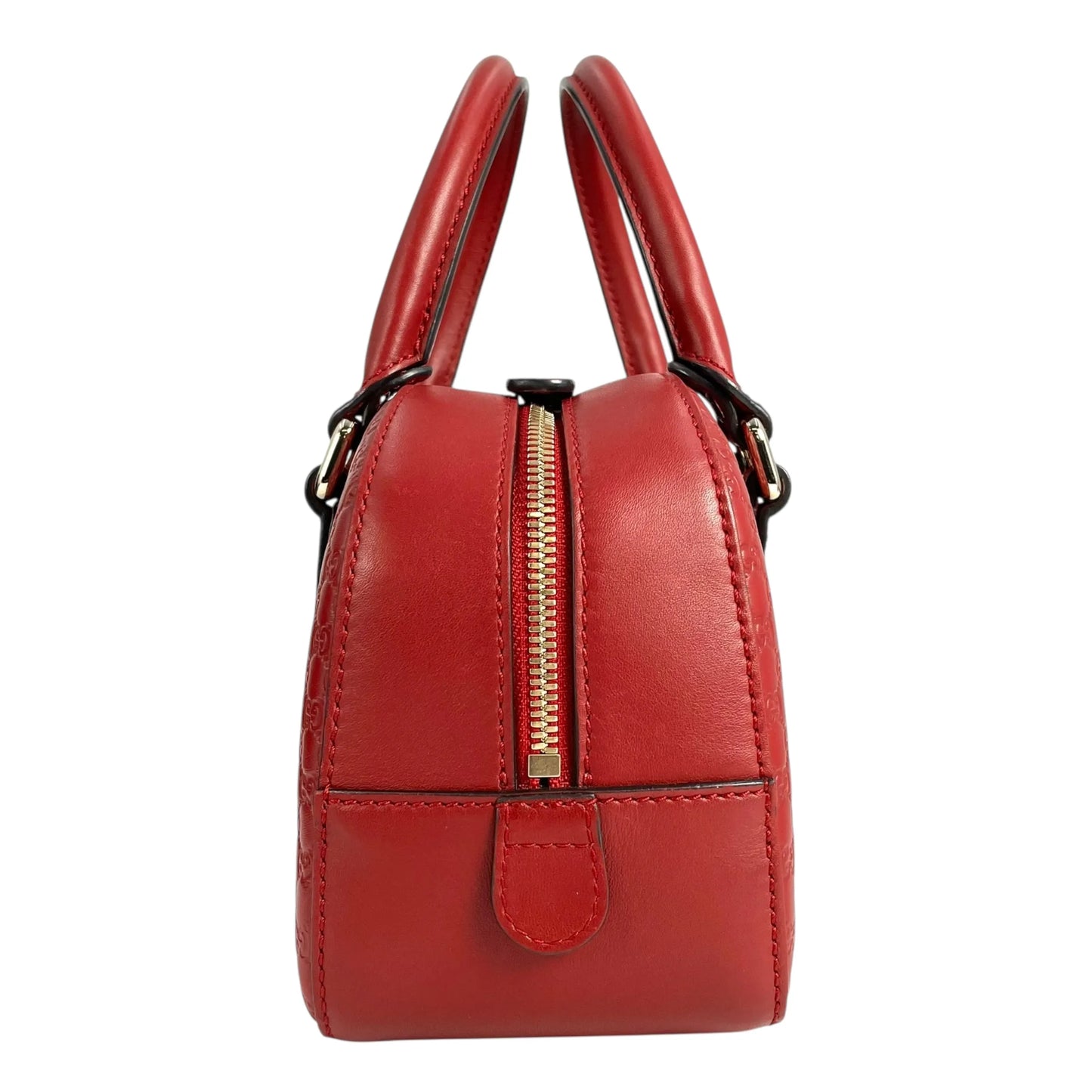 GUCCI Micro Guccissima Hand Bag - Red