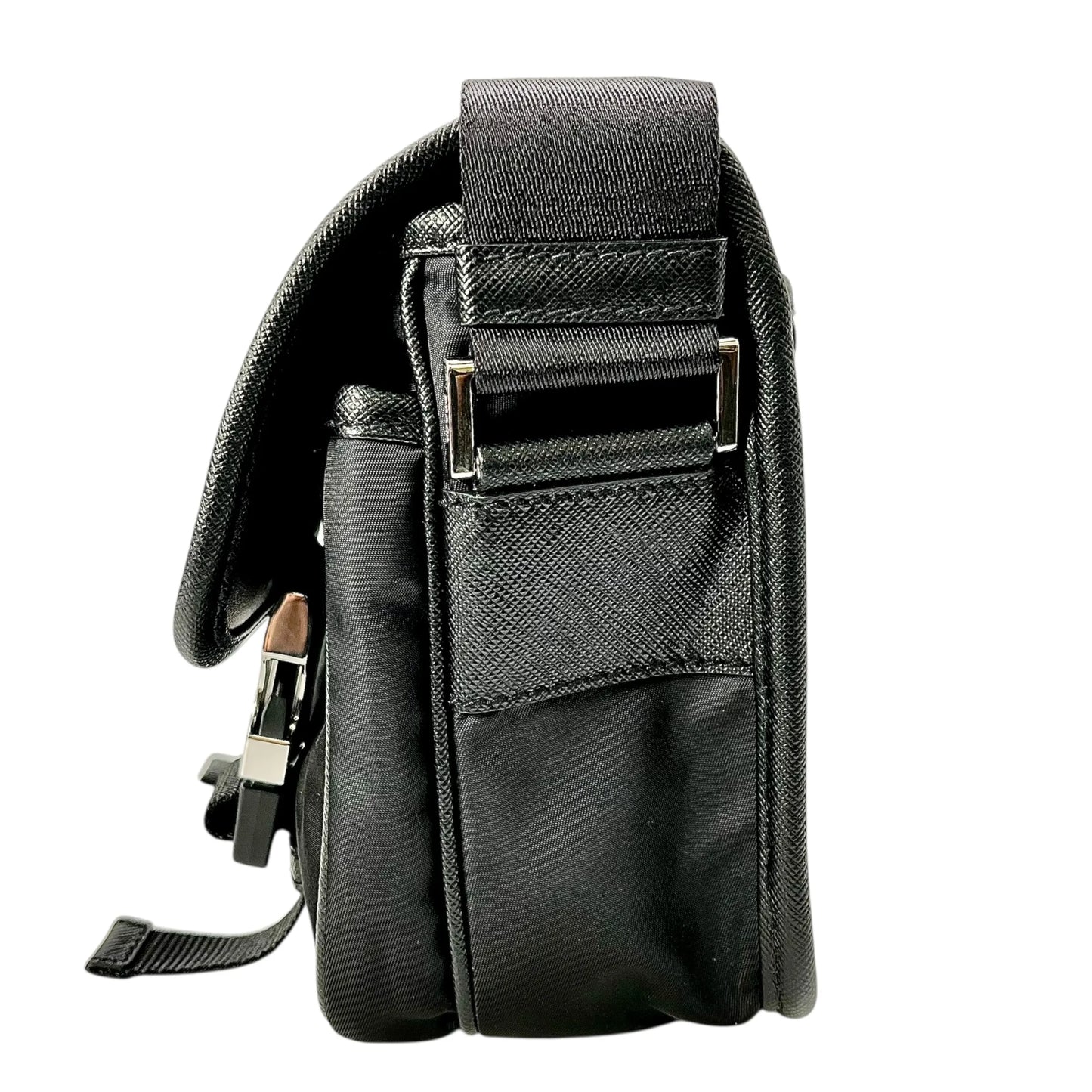 PRADA Re-Nylon Shoulder Bag with Pouch - Black