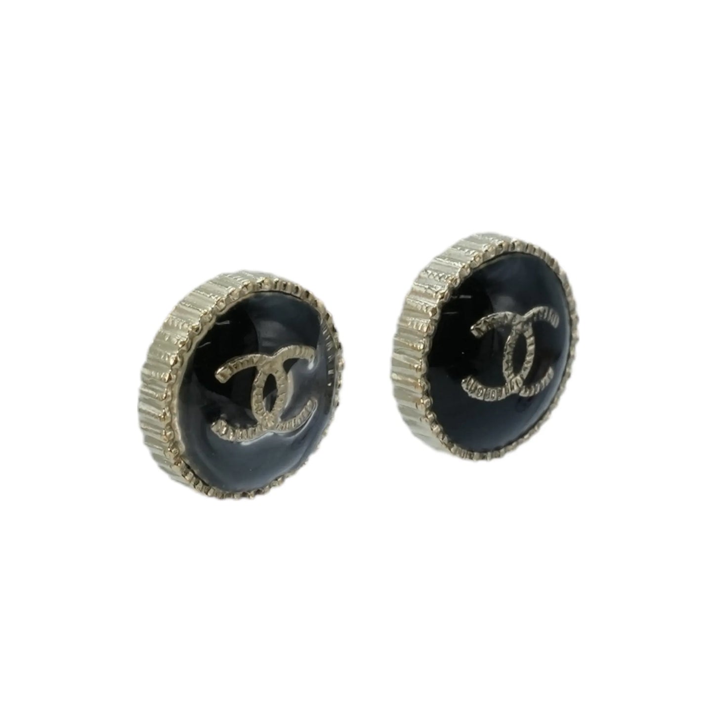 CHANEL CC Logo Earring A21 V - Black