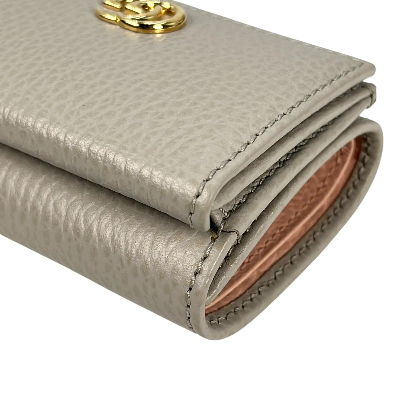 GUCCI Double G Compact Wallet - Gray