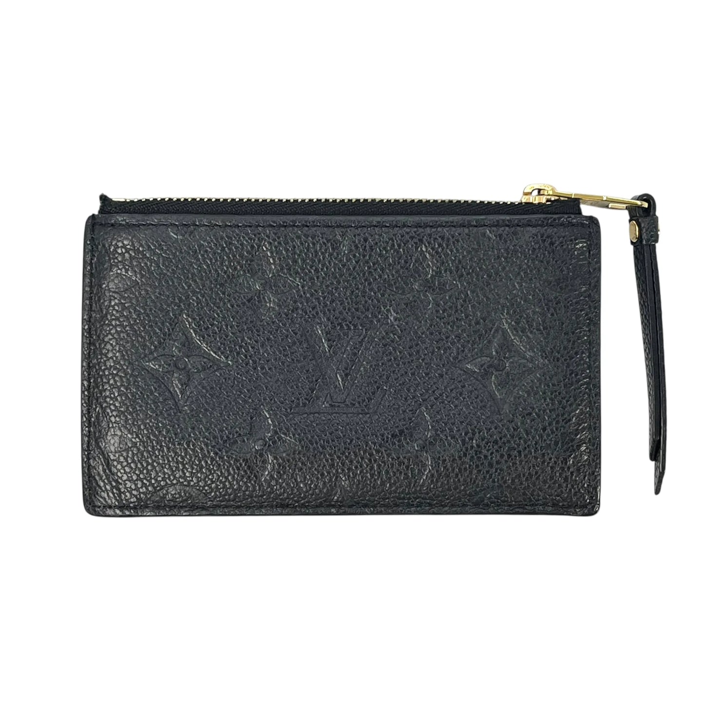 Louis Vuitton Monogram Empreinte Porte Cartes Card Case - Black