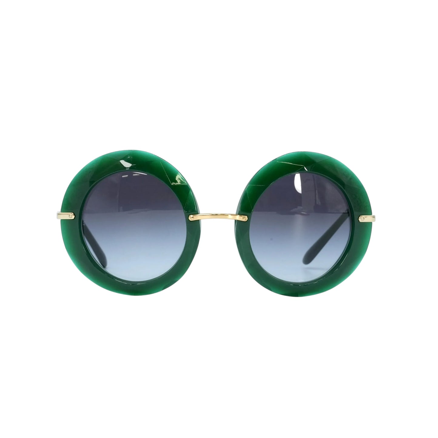 DOLCE&GABBANA Round Sunglasses - Green - 33964