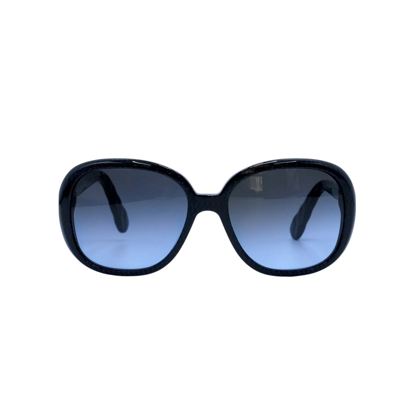 CHANEL CC Logo Blue Frame Sunglasses - Blue - 34485