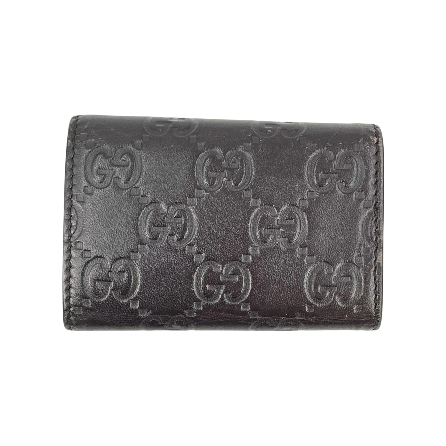 GUCCI Guccissima Key Case - Darkbrown