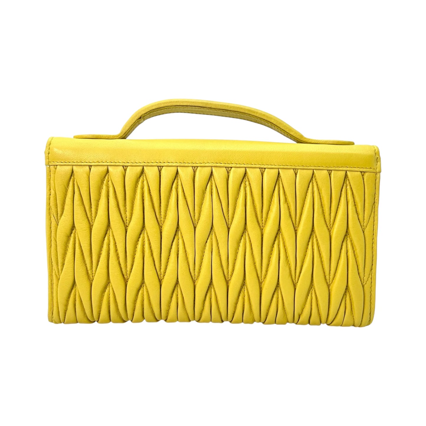 MIUMIU Materasse Long Wallet - Yellow