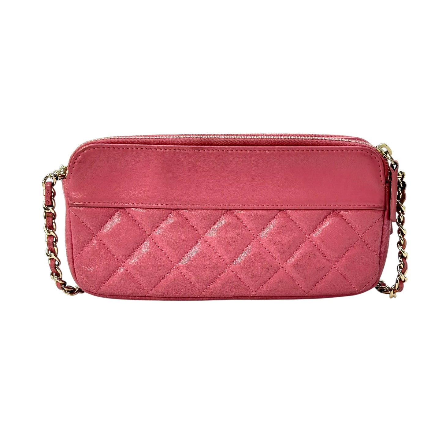 CHANEL Materasse Caviarskin Chain Wallet - Pink - 31343