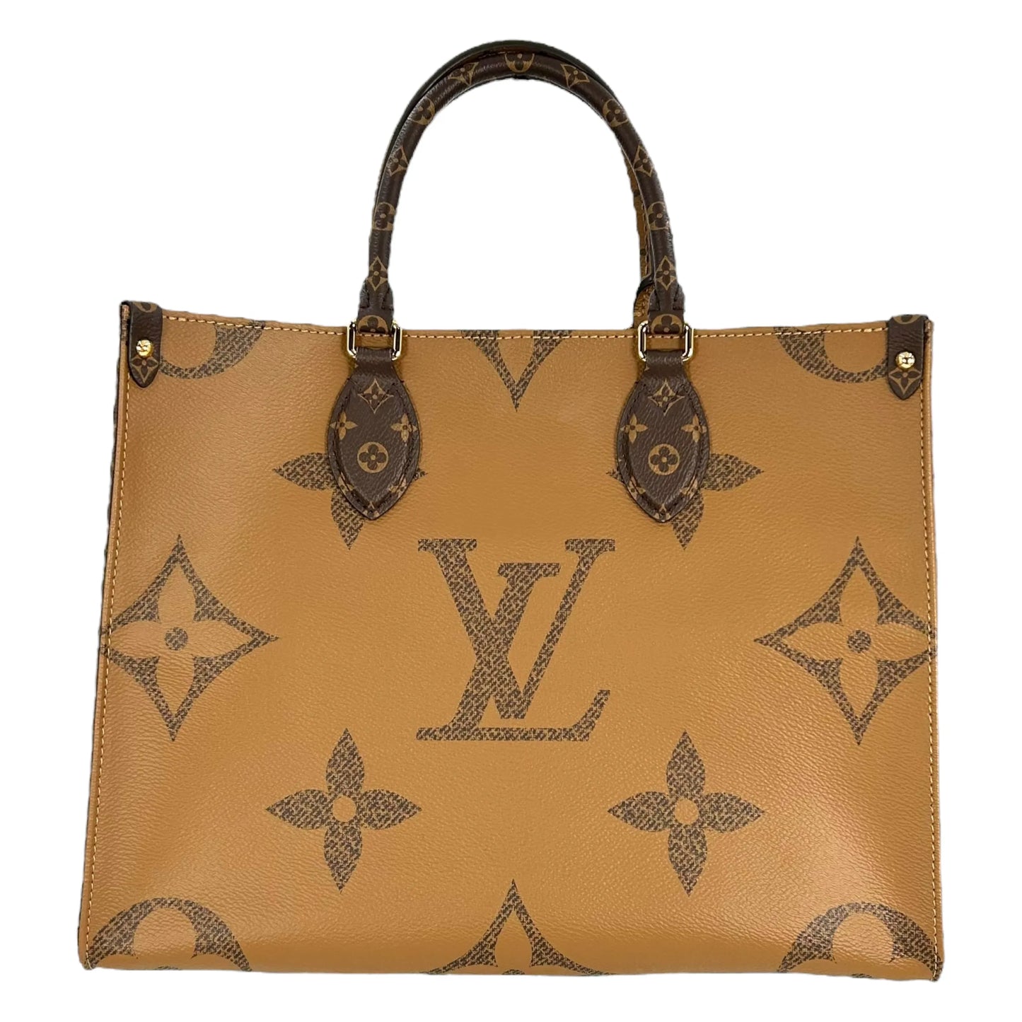Louis Vuitton On The Go MM Hand Bag Shoulder Bag - Brown - 34948