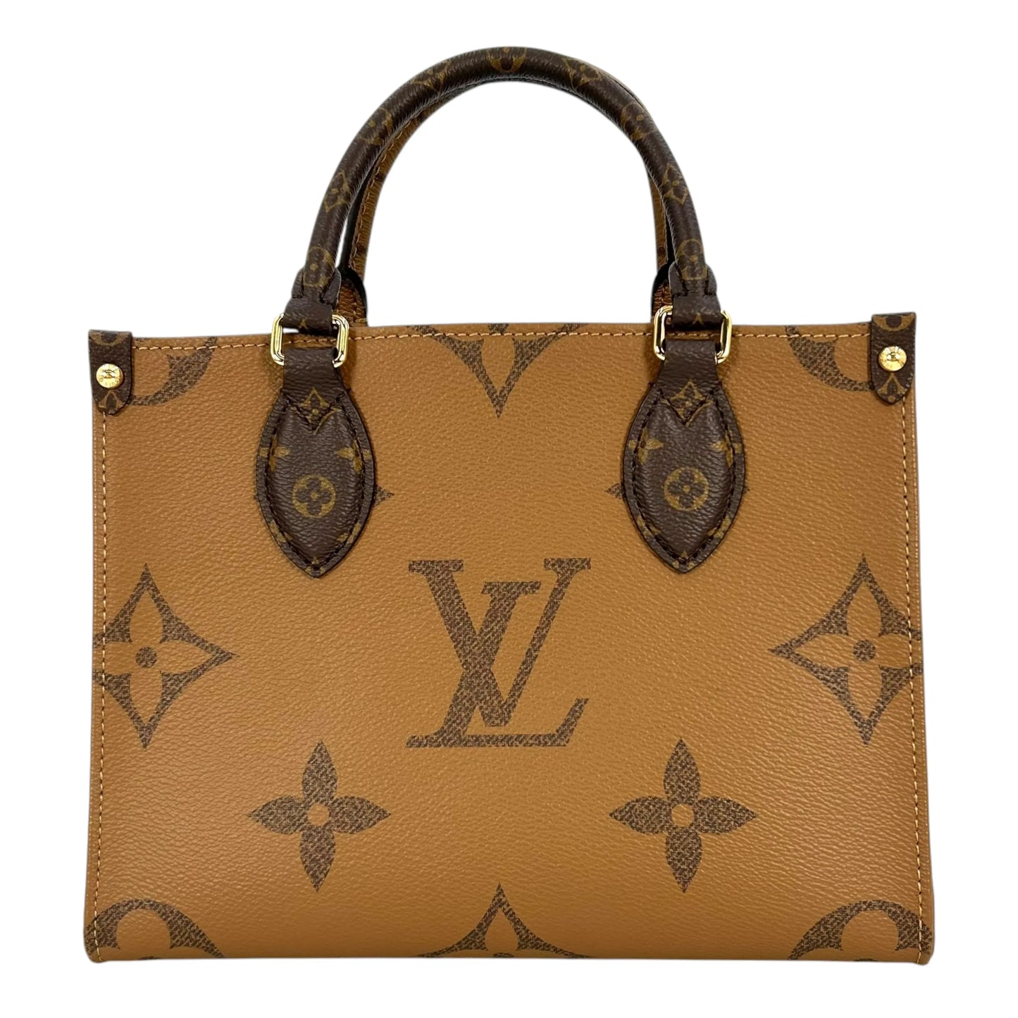 Louis Vuitton Giant Monogram Canvas On The Go PM Hand Bag Shoulder Bag - Brown