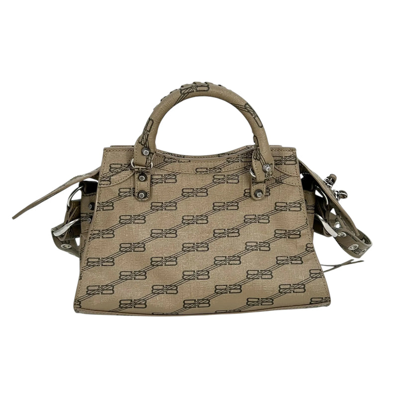 BALENCIAGA Neo Cagole City XS Hand Bag Shoulder Bag - Brown