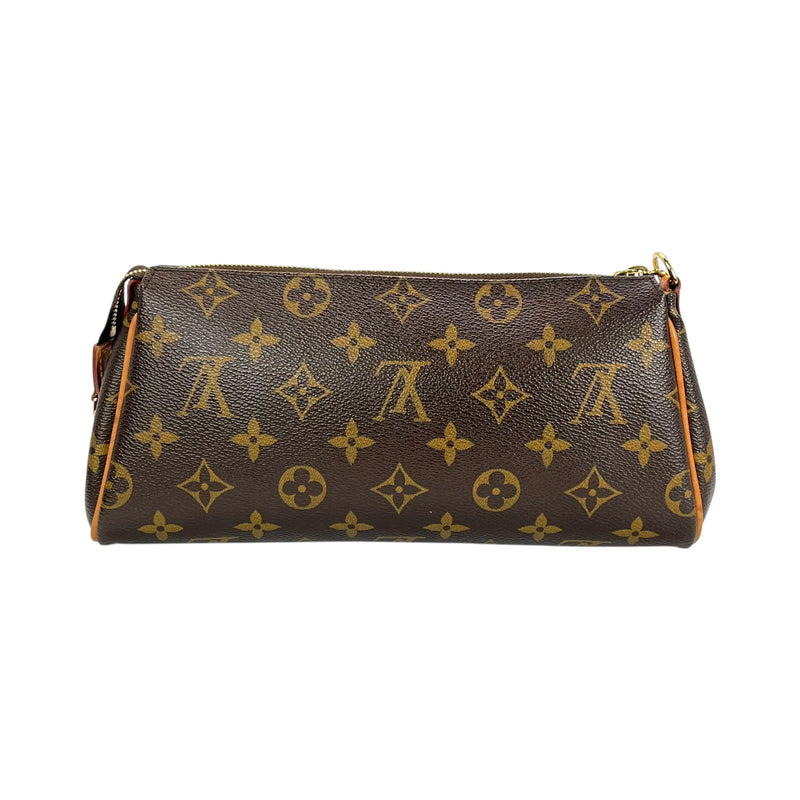 LOUIS VUITTON Eva Clutch Monogram Canvas Shoulder Bag - Brown