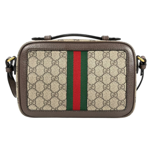 GUCCI オフディア スモール GGスプリーム キャンバス ショルダーバッグ - ブラウン