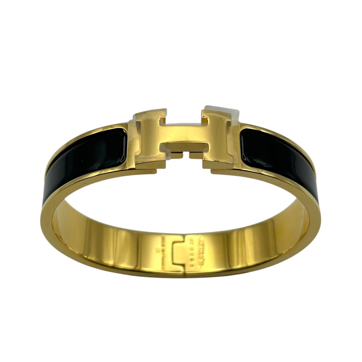 HERMES Clic H Black Gold
