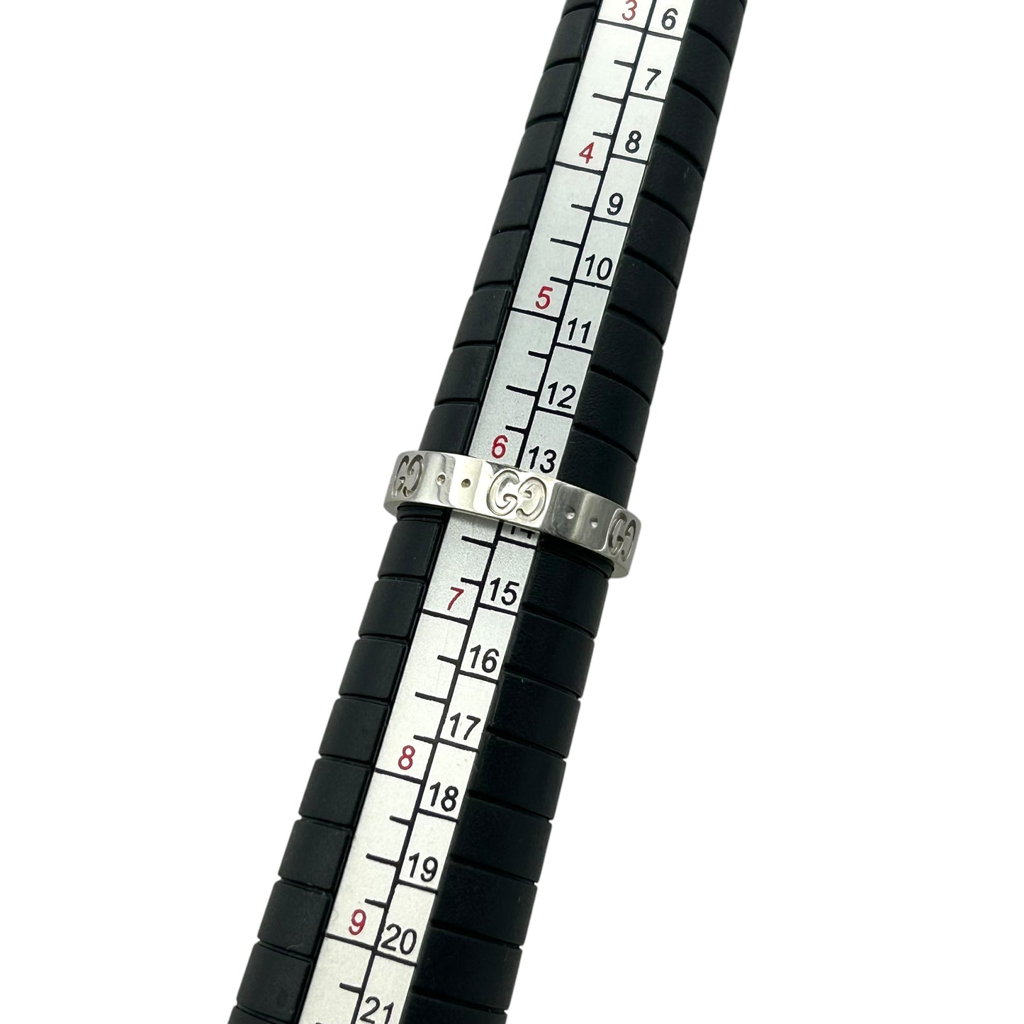 GUCCI Icon Ring 18KWG Jewelry