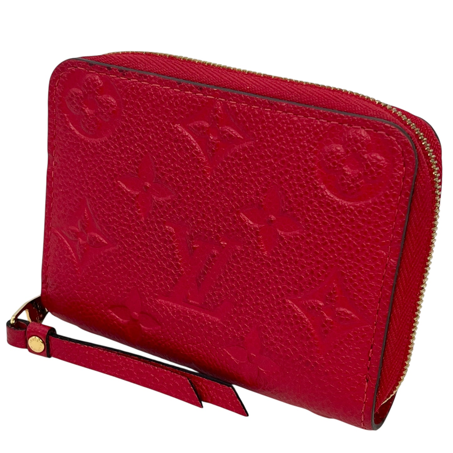 Louis Vuitton Monogram Empreinte Zippy Coin Case - Red