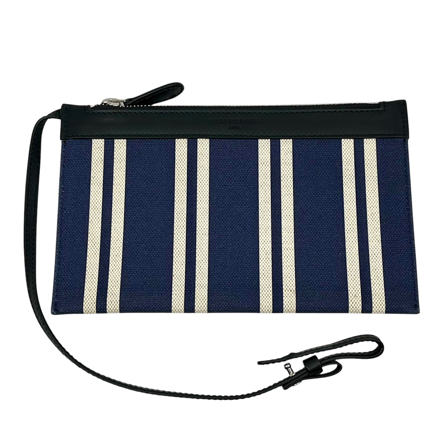 BALENCIAGA Stripe Navy Cabas