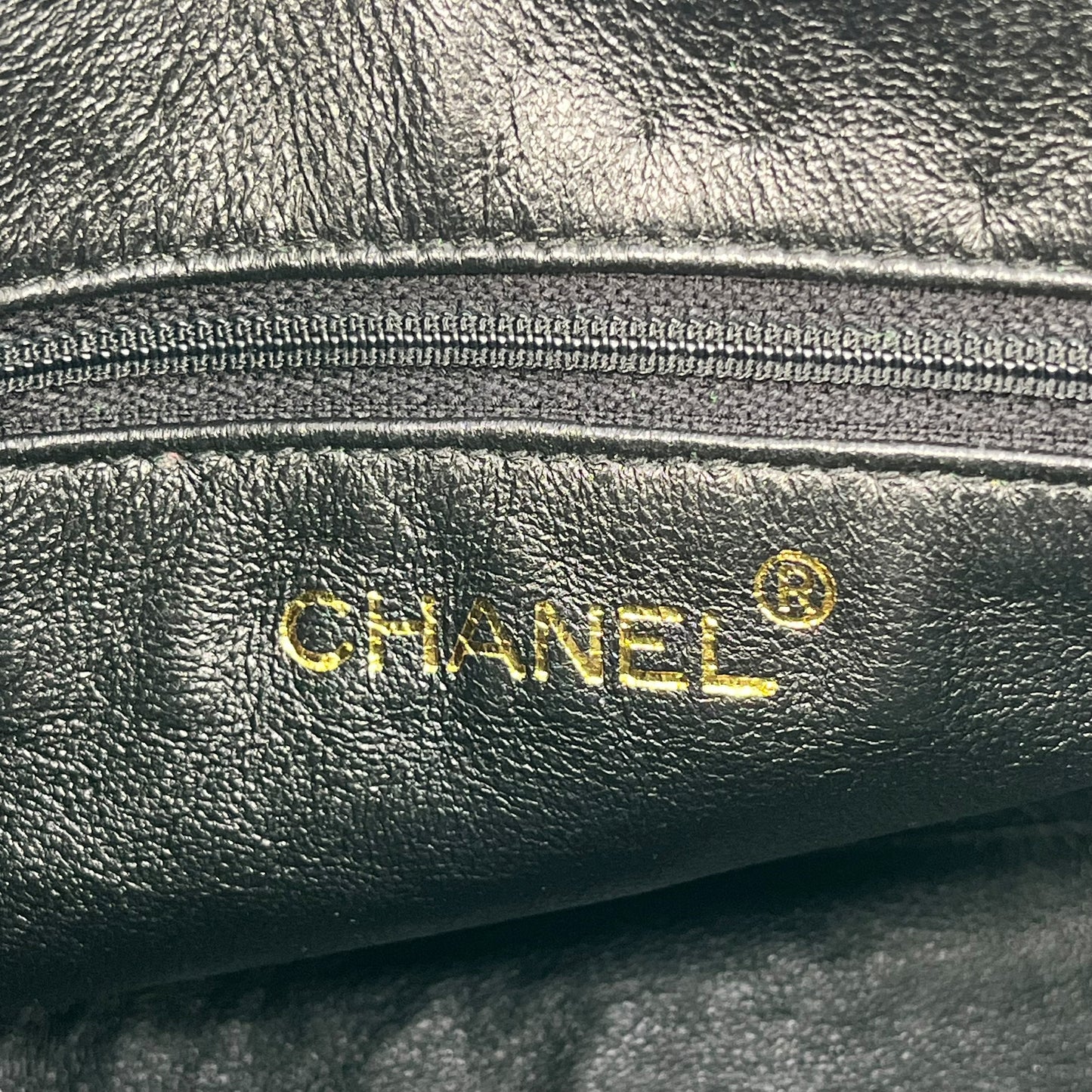 CHANEL Fringed Charm Chain Shoulder Green