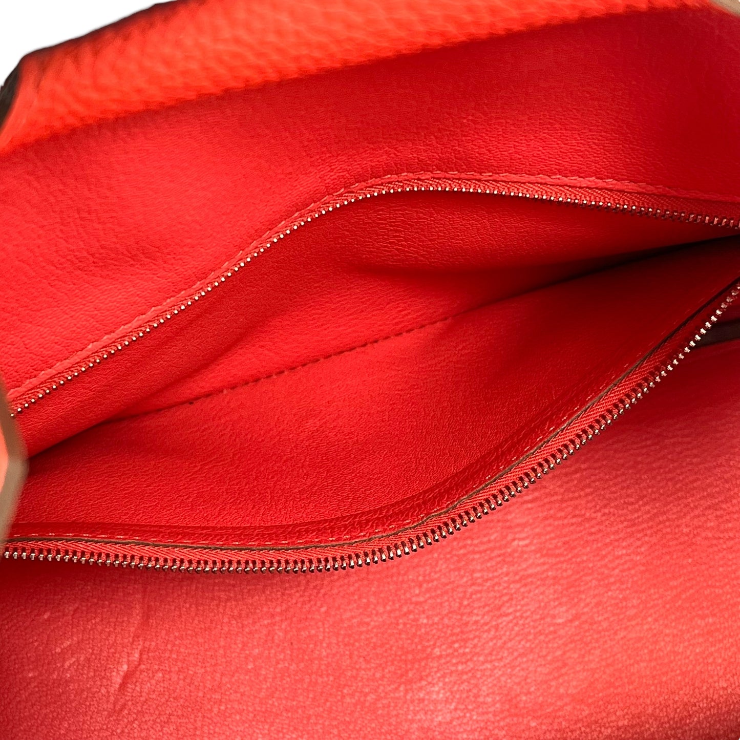 HERMES Birkin30 taurillon Rouge pivoine SVmetal fittings □R