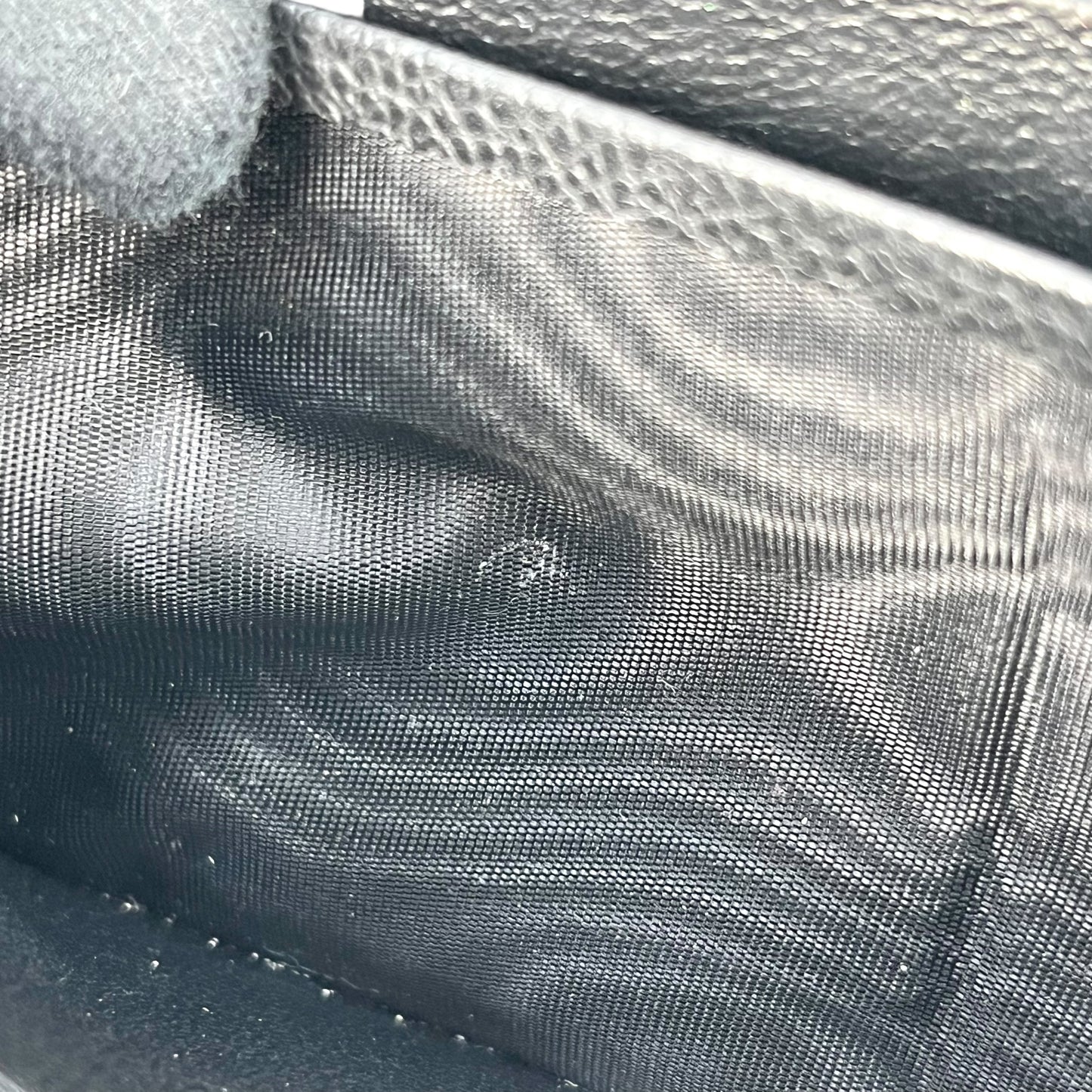 Saint Laurent YSL logo leather Round zip wallet