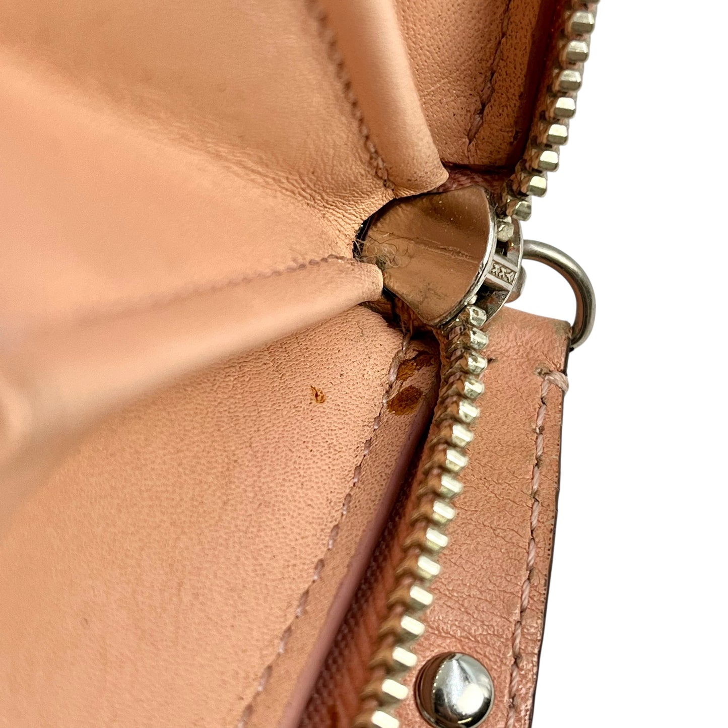 COACH Madison gathered leather zip around wallet