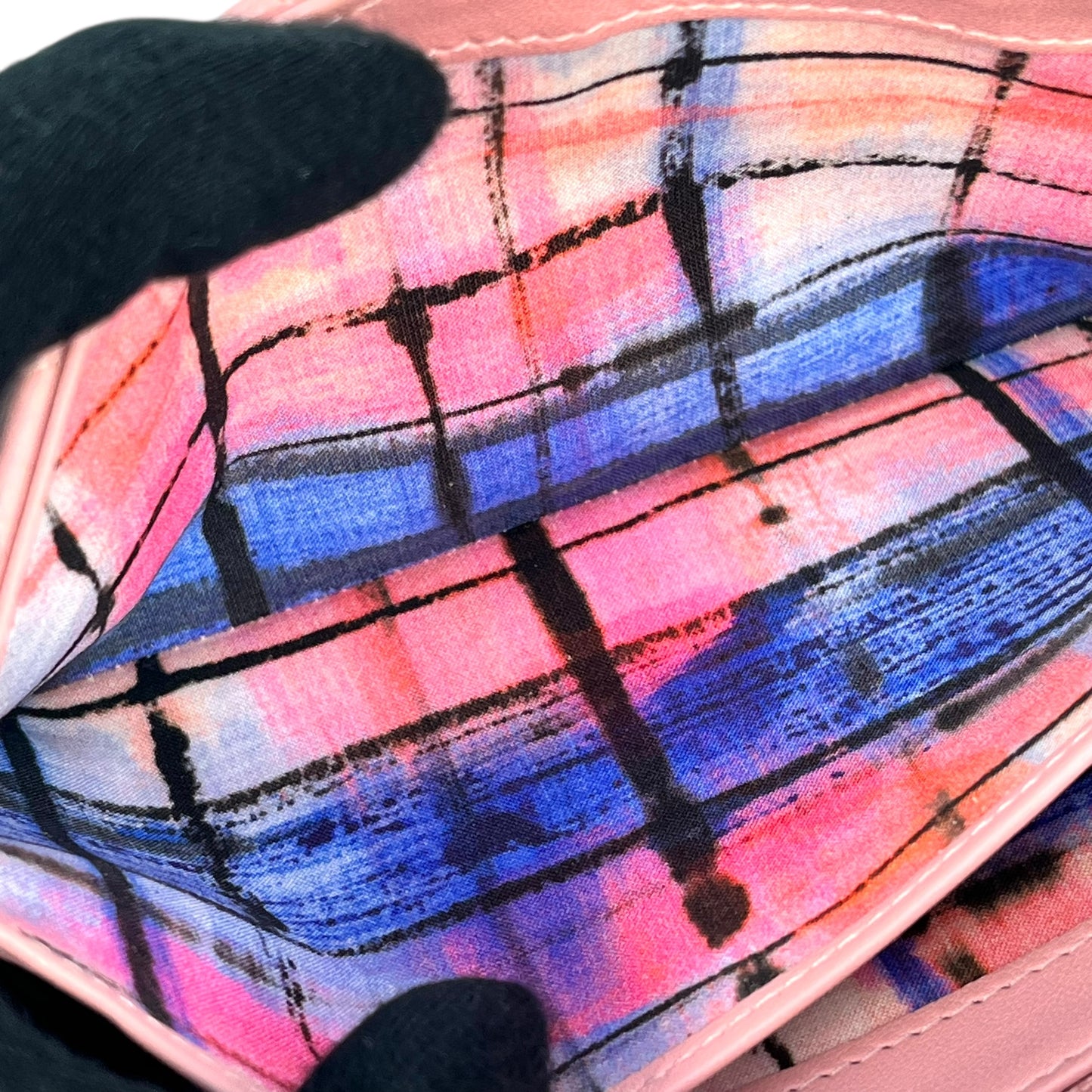 CHANEL Wild Stitch Long wallet Lambskin
