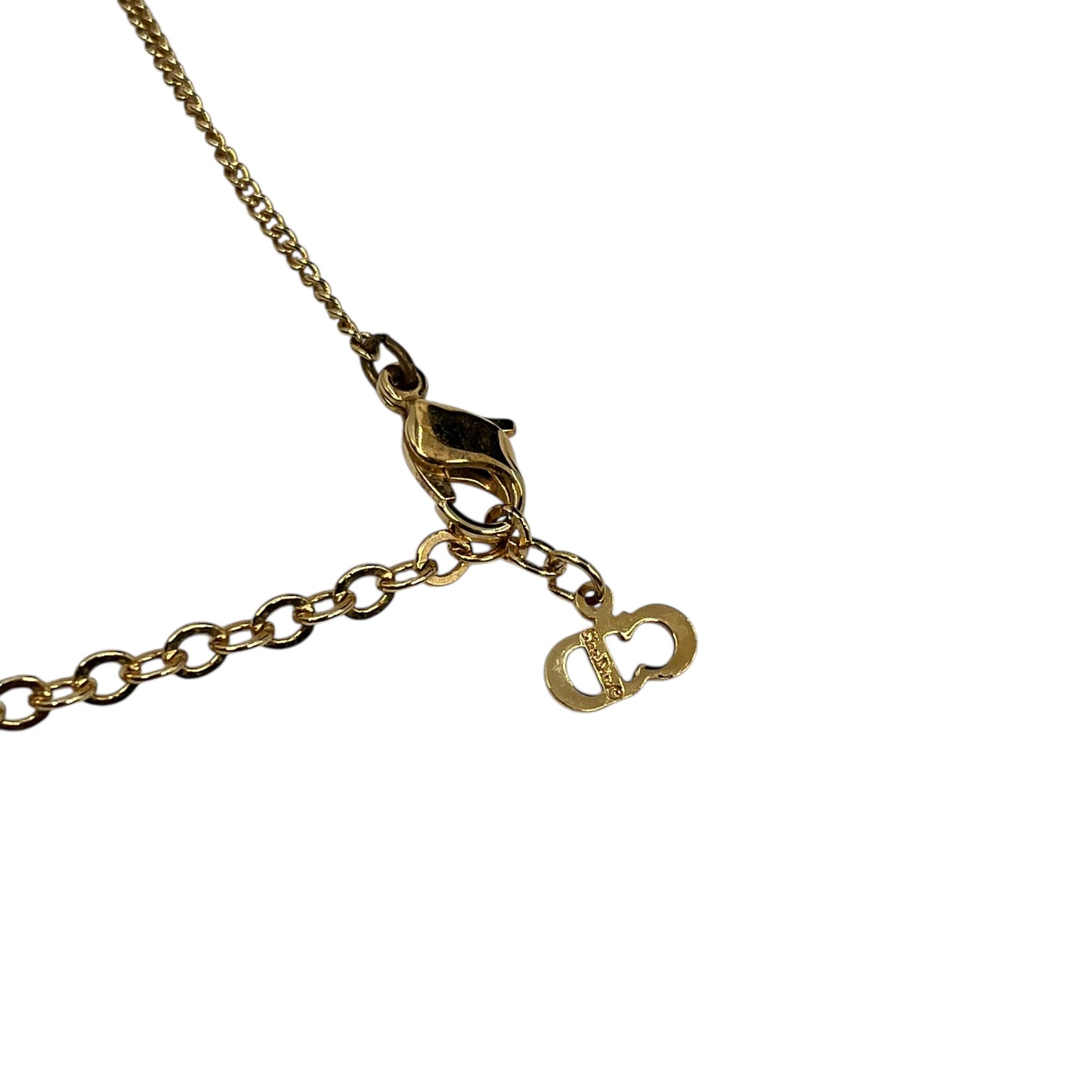 Dior Rhinestone Pendant Necklace