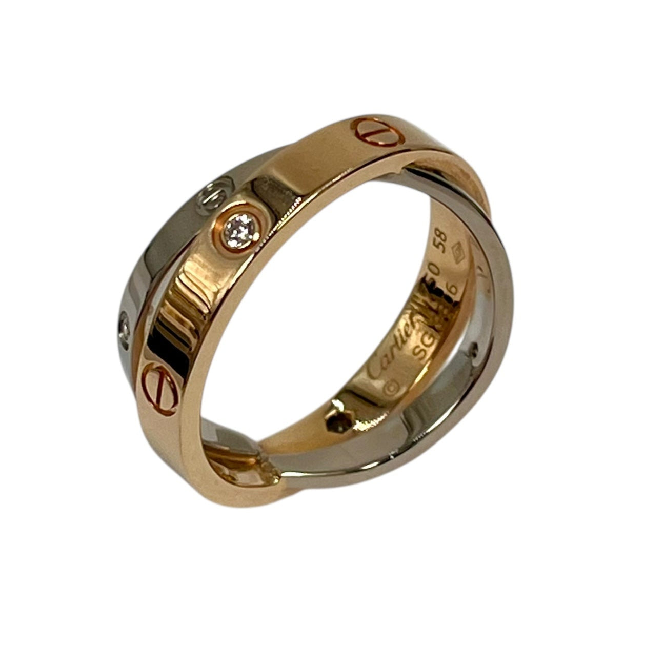 Cartier Be Love Ring K18PG/WG Jewelry