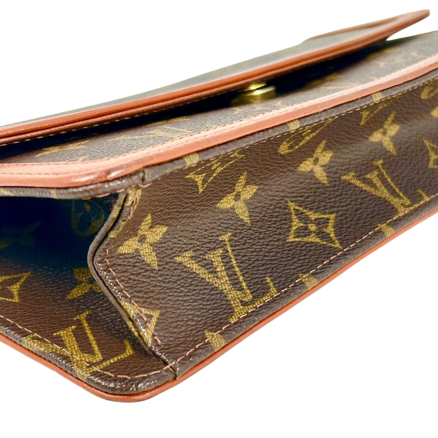 Louis Vuitton Monogram Pochette Dame Clutch Bag - Brown