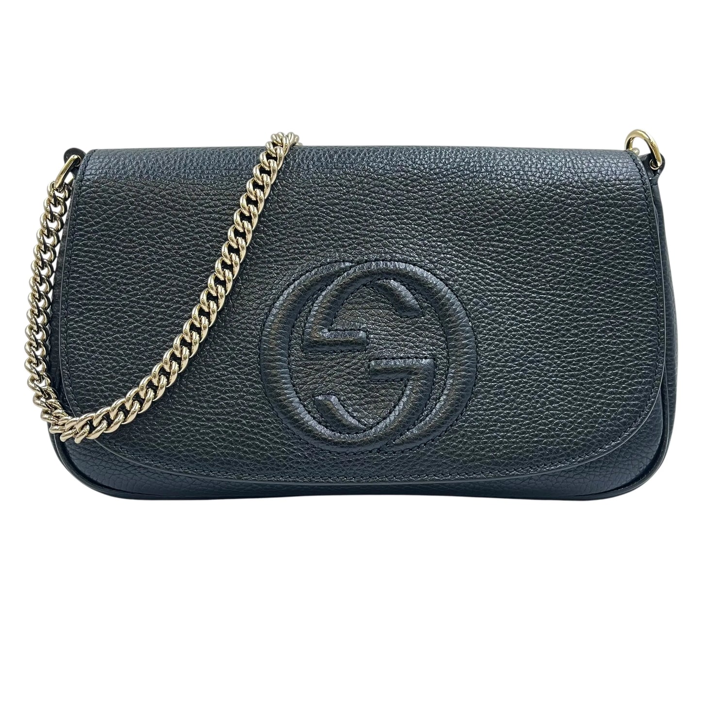 GUCCI Soho Chain Shoulder Bag - Black