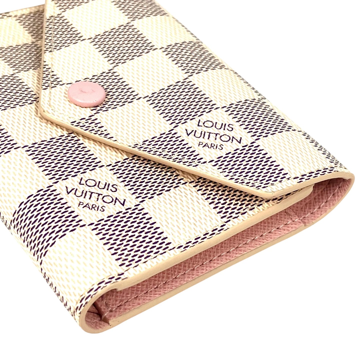 Louis Vuitton Damier Portefeuille VIctorine Compact Wallet - White