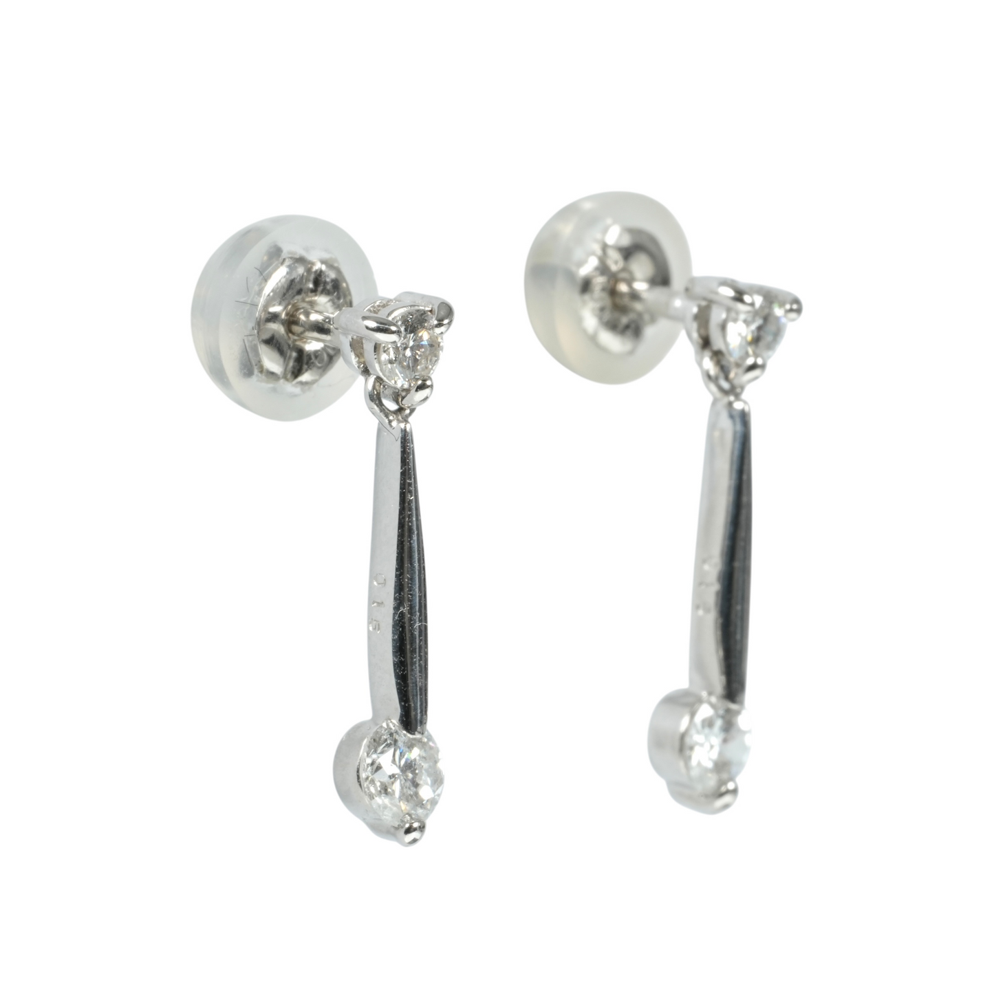 Pt900 Diamond Earring