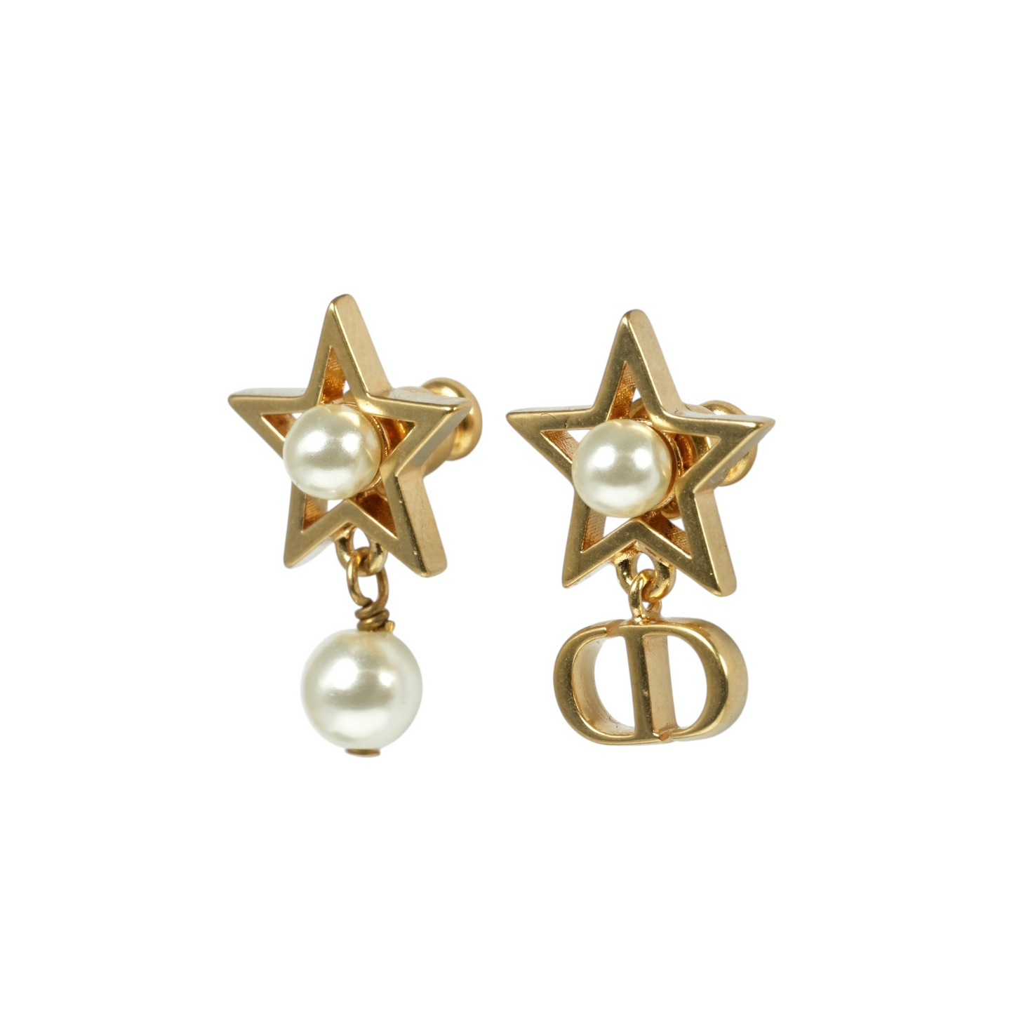 Dior Petit CD Lucky Charms Earrings Jewelry