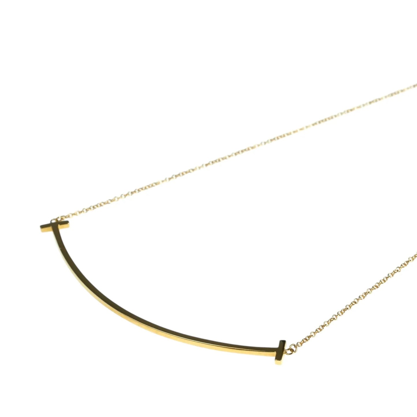 Tiffany T Smile Large Necklace 18KYG
