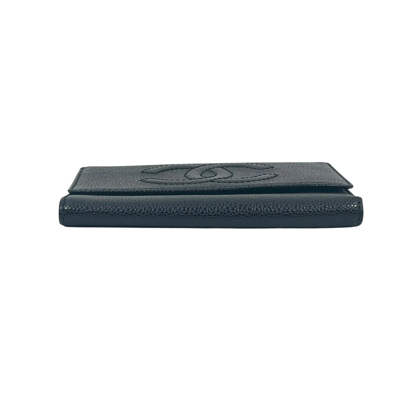 CHANEL Coco Mark Compact Wallet - Black