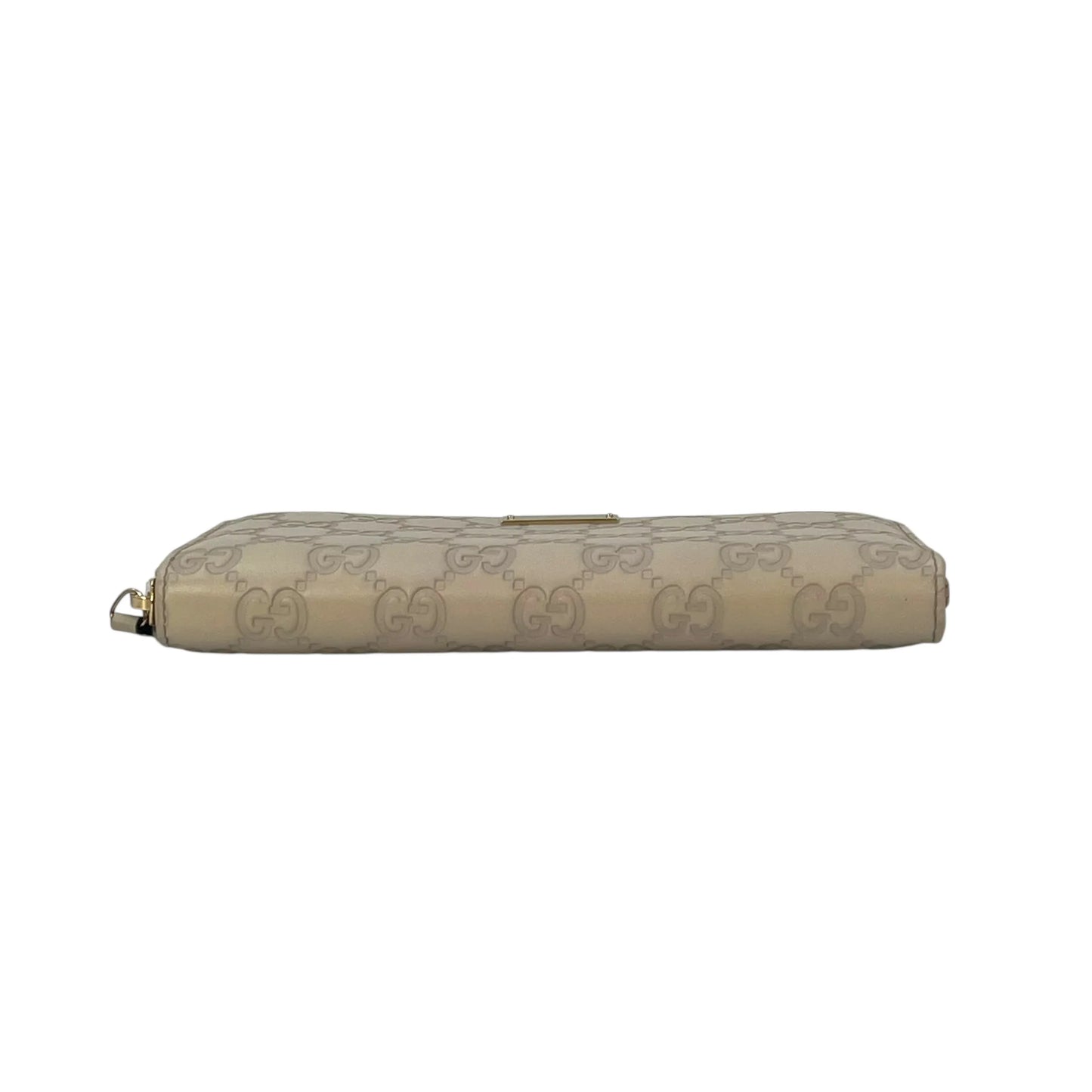 GUCCI Round Zipper Long Wallet - Beige