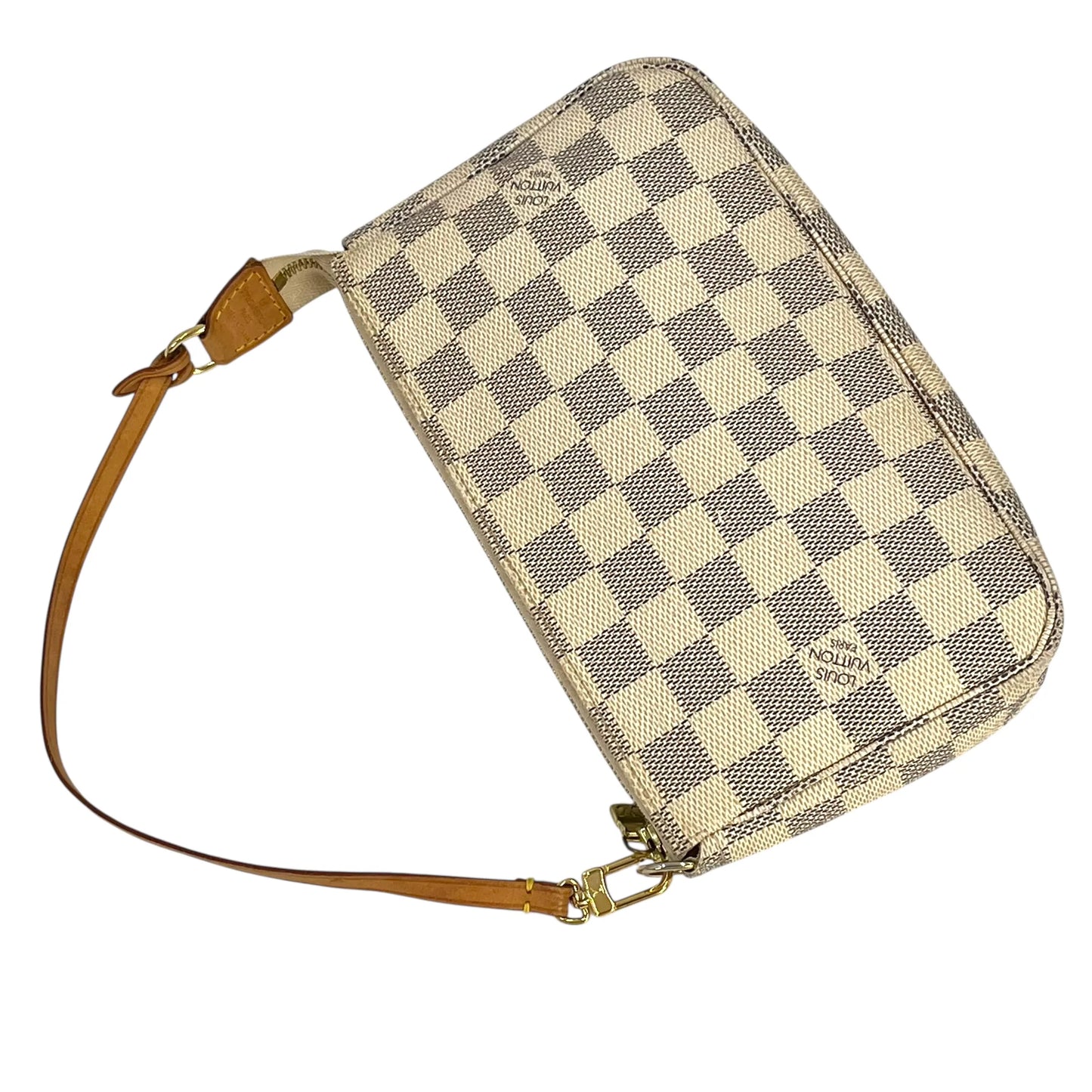 Louis Vuitton Damier Azur Pochette Accessories Pouch - White
