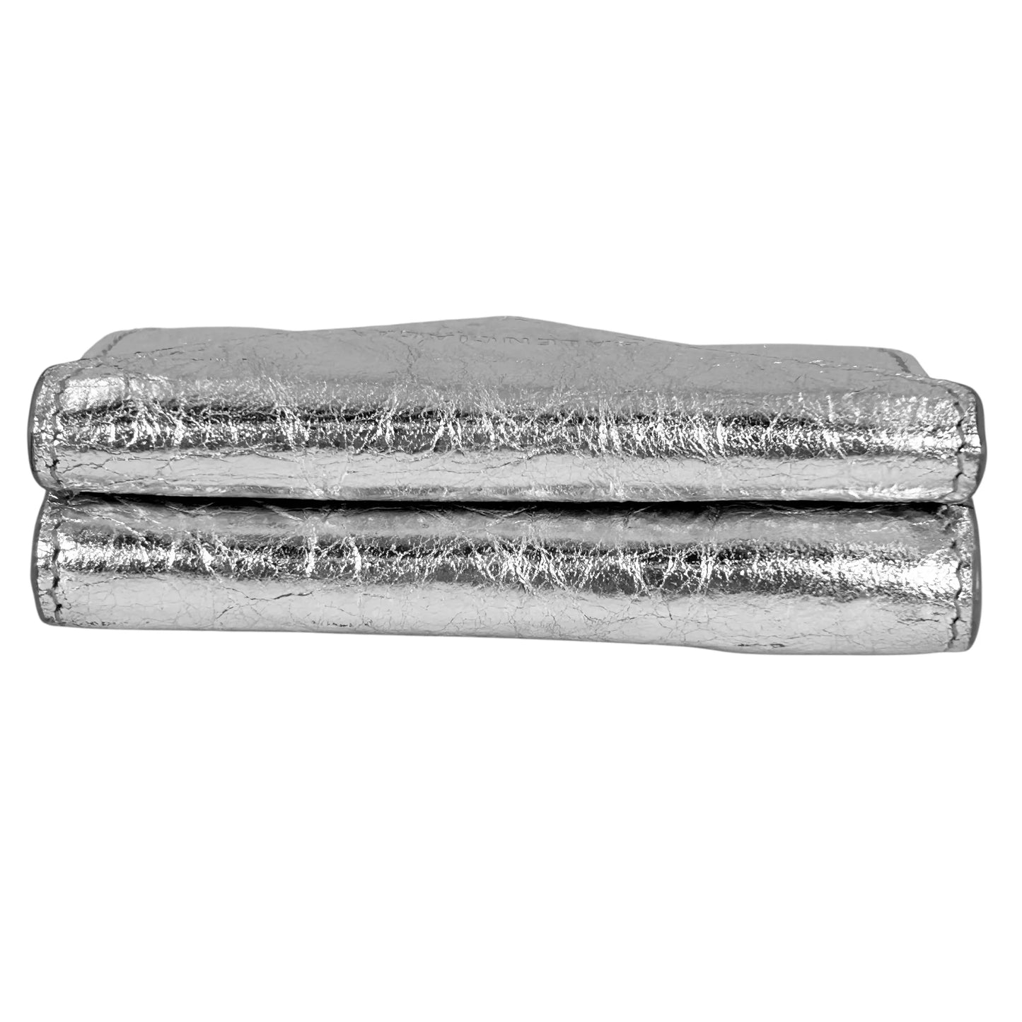 BALENCIAGA Papier Miini Compact Wallet - Silver