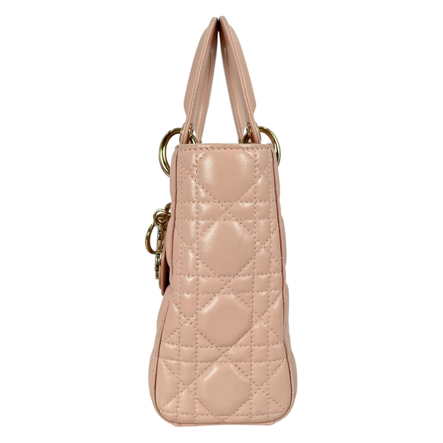 Dior Small Lady Dior My ABCDior Leather Hand Bag - Pink