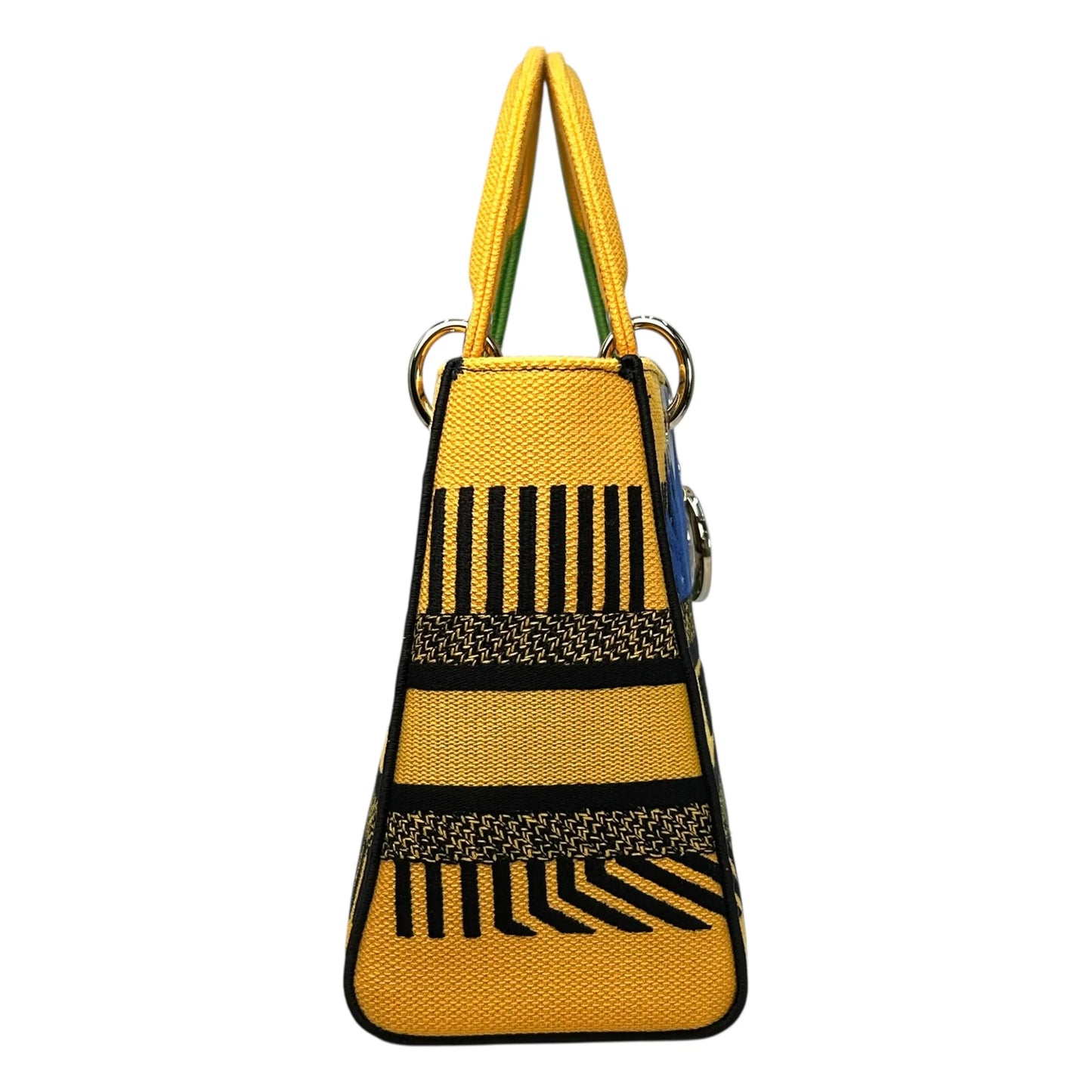 Dior Lady D-Lite Hand Bag - Yellow×Green