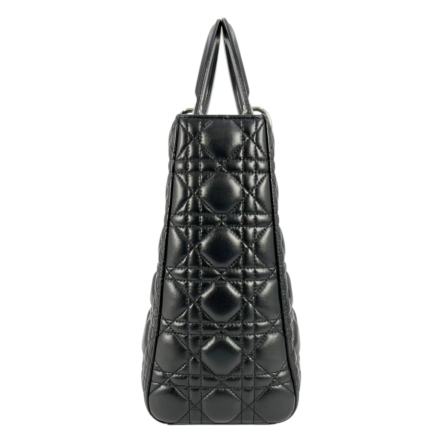 Dior Lady Dior Large Hand Bag - Black