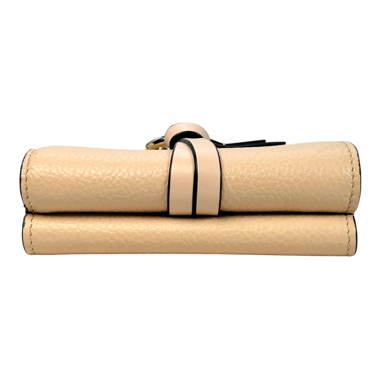 Chloé Alphabet Tri-Fold Compact Wallet - Beige
