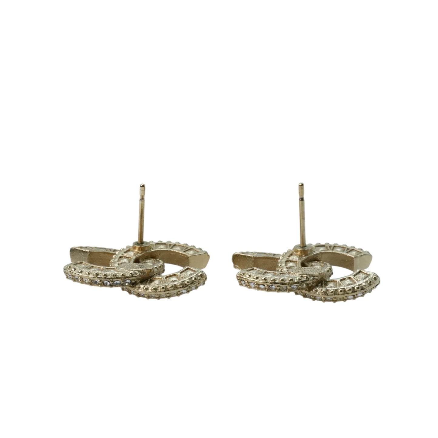 CHANEL Crystal Timeless CC Earring F21 V - Gold Plated