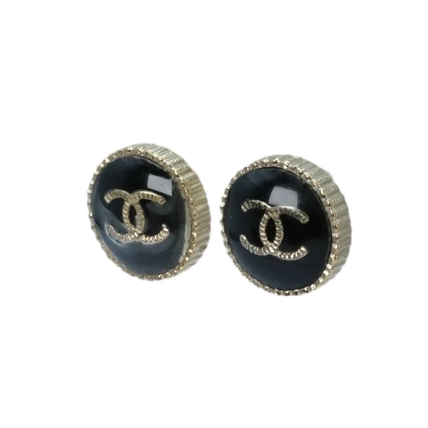 CHANEL CC Logo Earring A21 V - Black