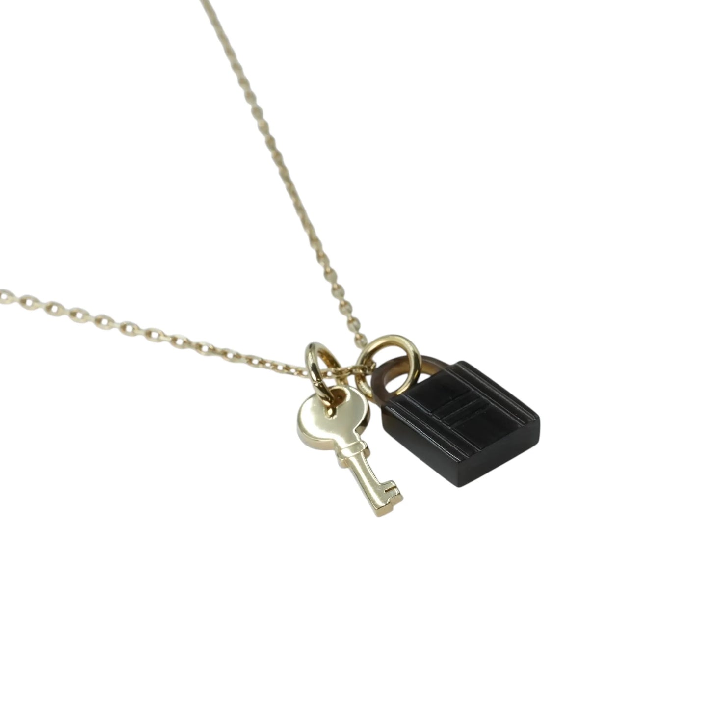 Hermès Amulettes Padlock PM Necklace - Gold Plated