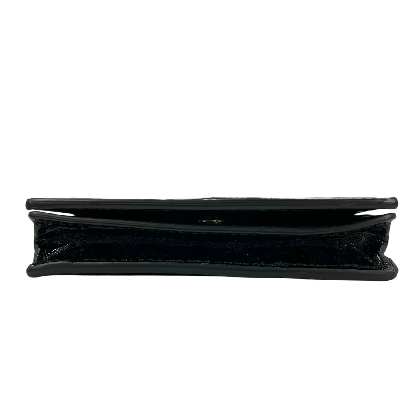 BALENCIAGA Paper Compact Wallet Crocodile - Black