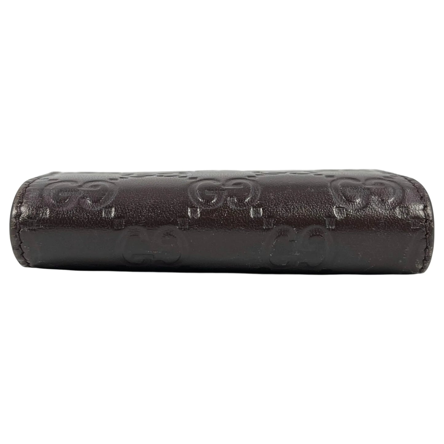 GUCCI Guccissima Key Case - Darkbrown