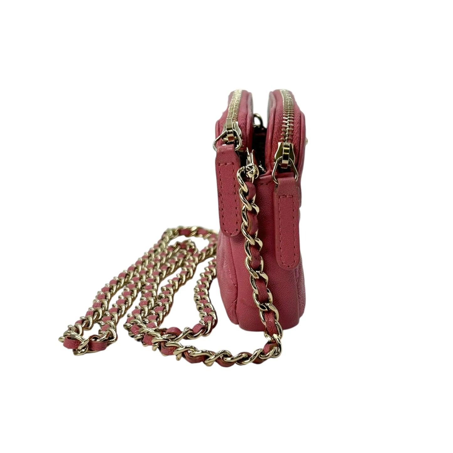 CHANEL Materasse Caviarskin Chain Wallet - Pink - 31343
