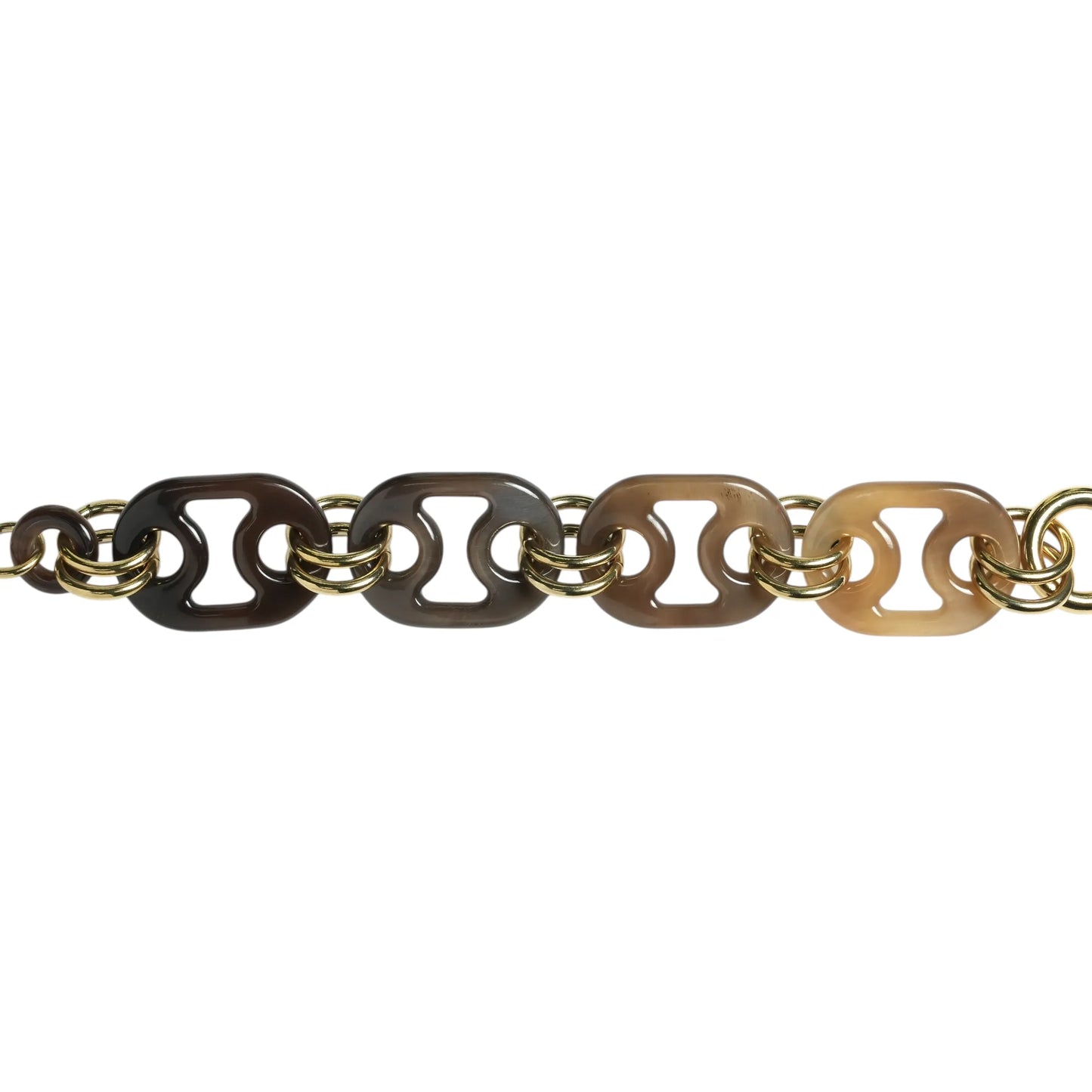 Hermès Eurydice Buffalo Horn Bracelet T2 - Gold Plated