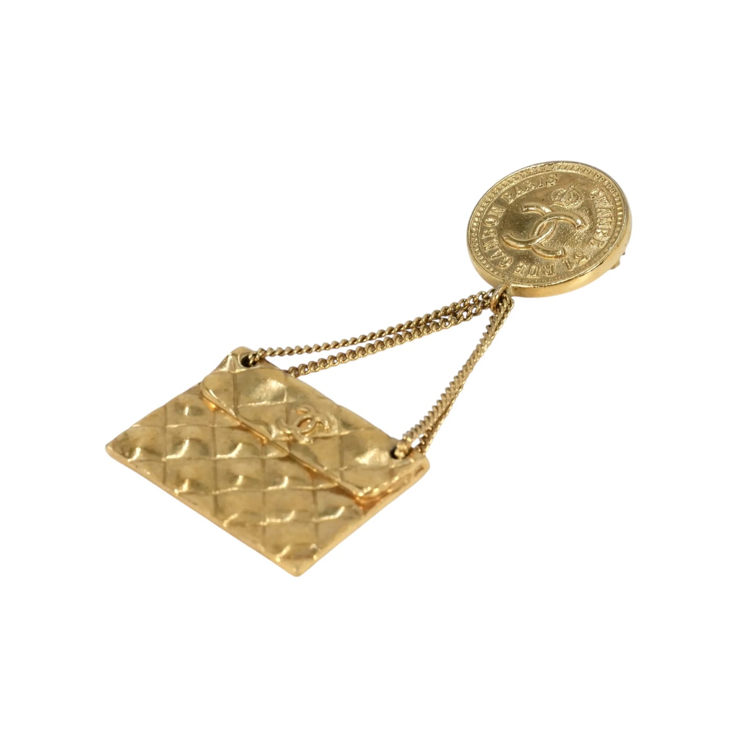 CHANEL Materasse CC Logo Brooch 29 - Gold Plated