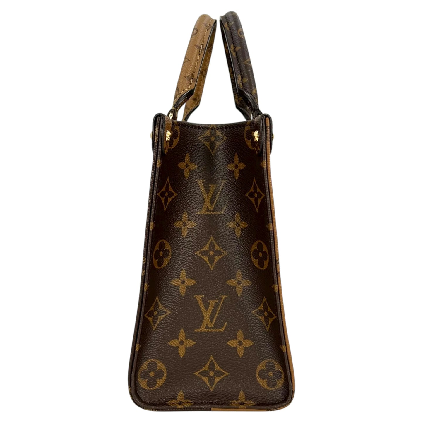 Louis Vuitton Giant Monogram Canvas On The Go PM Hand Bag Shoulder Bag - Brown